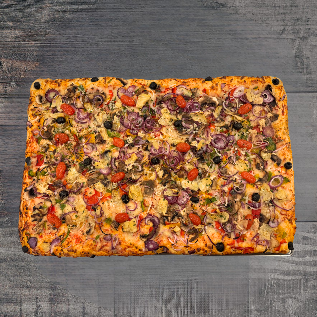 Platine de Pizza Végétarienne (60x40cm)