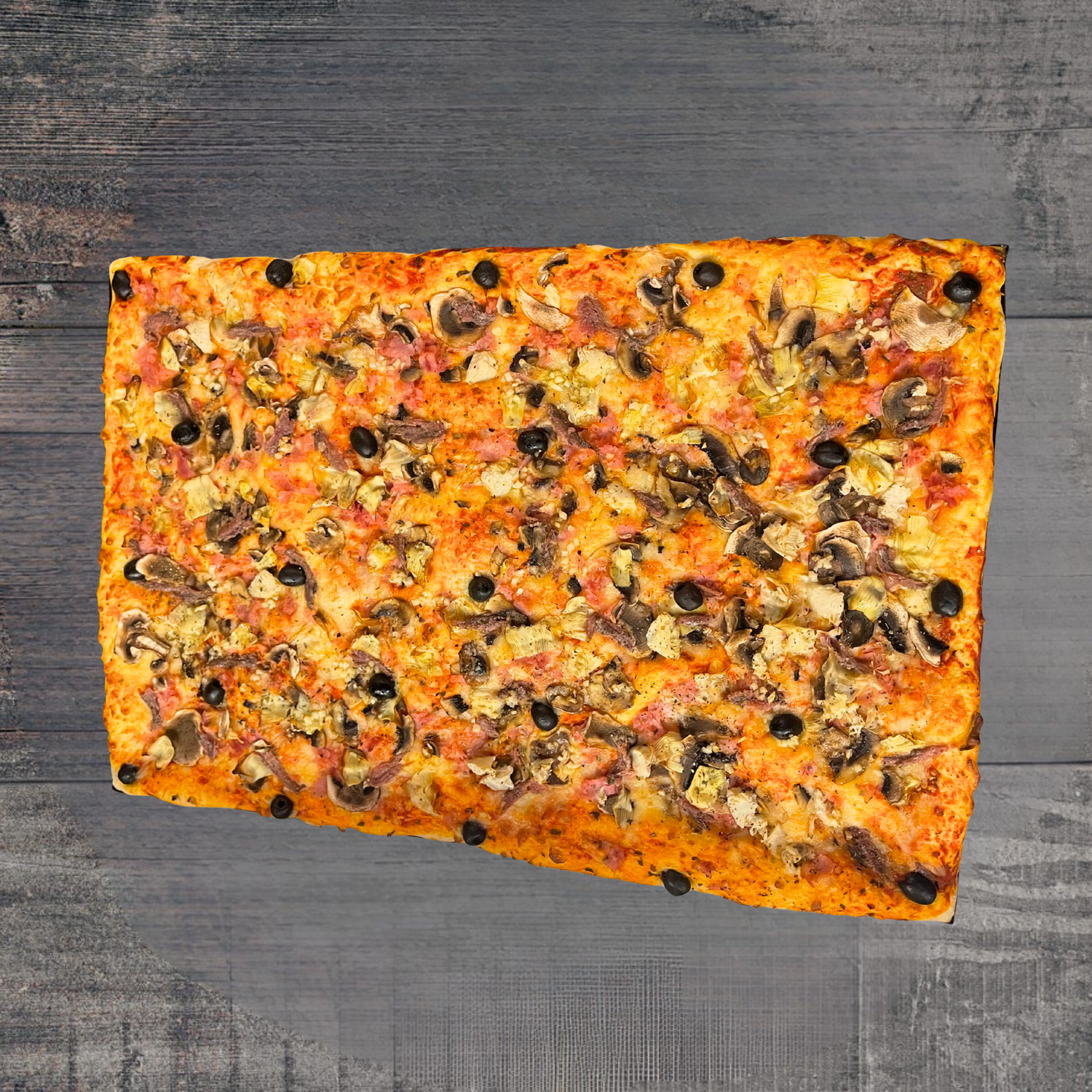 Platine de Pizza 4 saisons (60x40cm)