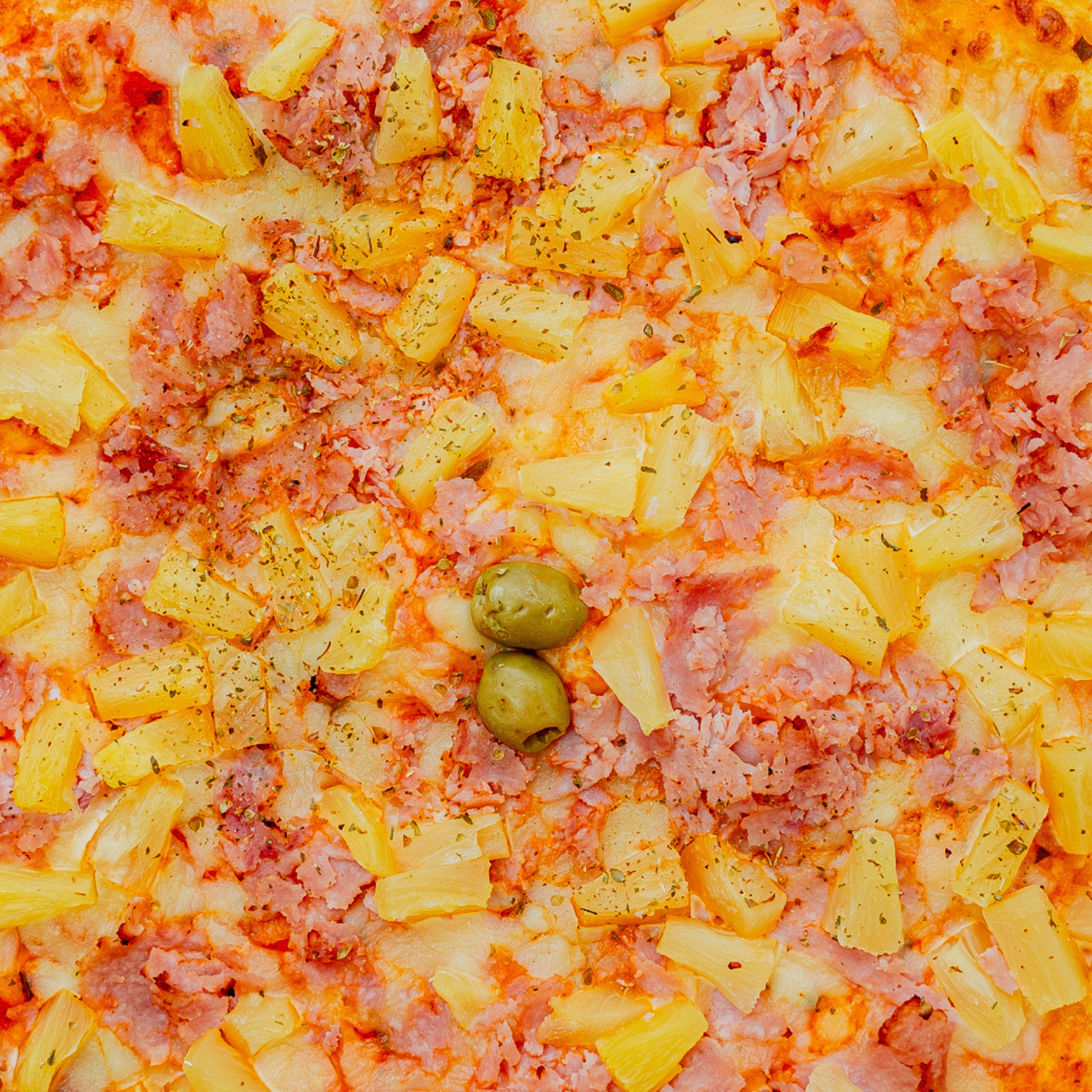 Platine de Pizza Hawaienne (60x40cm)