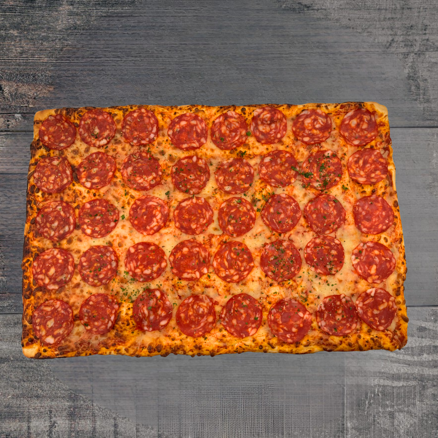 Platine de Pizza Salami (60x40cm)